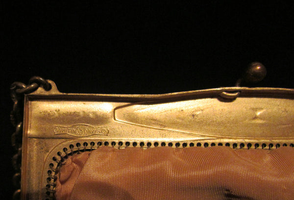 1930s Art Deco Gold Mesh Purse Whiting And Davis Formal Evening Handbag Wedding Bridal Bag