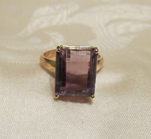 14Kt Gold Ring 13.5ct Ametrine Ring High Fashion Bruce Magnotti Cocktail Ring Fine Jewelry Size 12