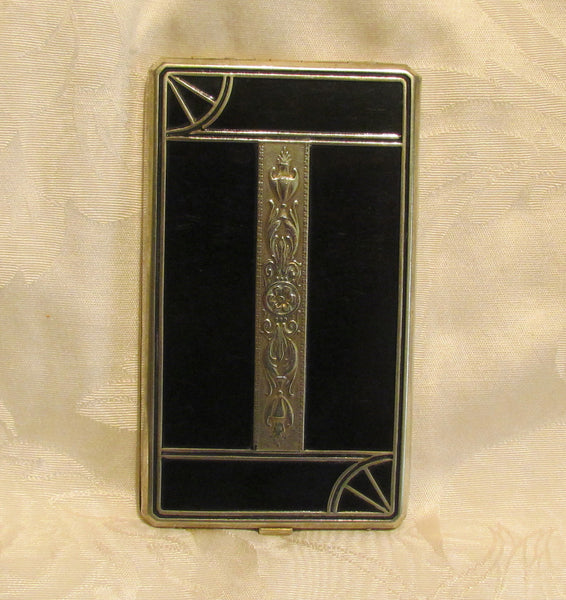 Art Deco Cigarette Case 1920s S.O.Bigney Enamel Card Case Extremely Rare