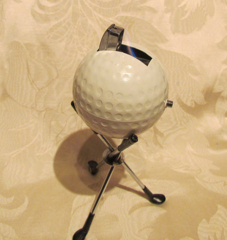 Golf Ball Lighter 1960s SWANK Working Table Lighter