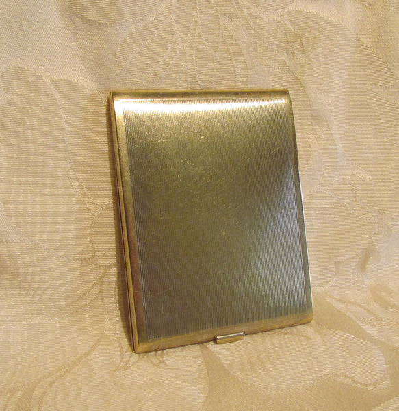 1930s Silver Cigarette Case Business Card Case Credit Card Holder