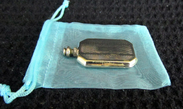 Antique Silver Perfume Flask Vintage Edwardian Perfume Bottle 1910s