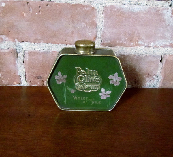 Violet Of The Nile Talcum Powder Tin Palm Olive 1919 Palmolive Tin Rare