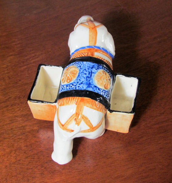 1940s Elephant Planter Desk Accessory Holder Made In Japan