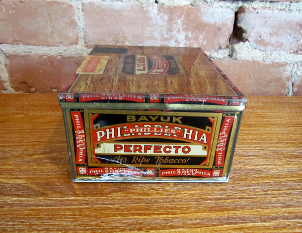Bayuk Philadelphia Perfecto Tobacco Tin Antique Advertising Metal Box