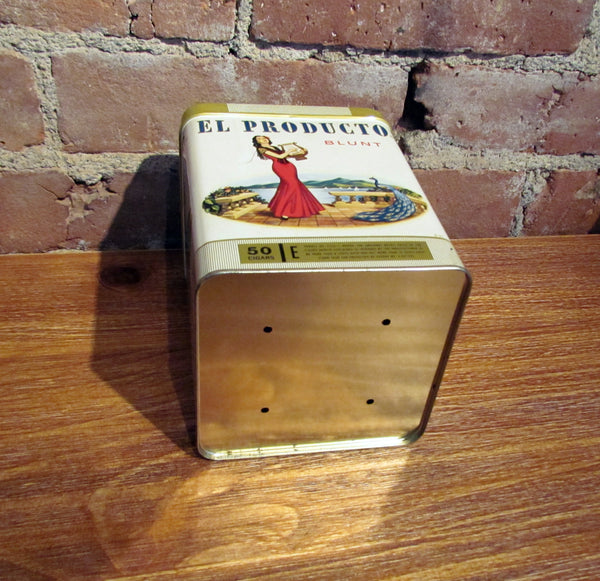 El Producto Cigar Tin Advertising Store Display Humidor Holds 50