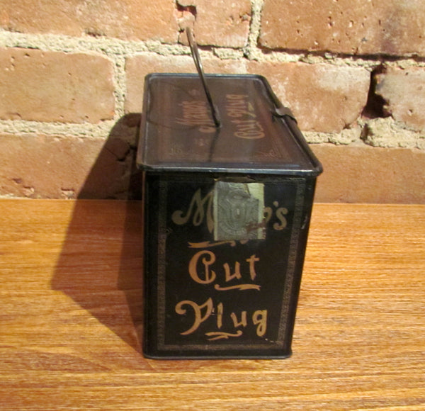 Mayo's Cut Plug Tobacco Tin Antique Advertising Metal Lunch Box/Pail