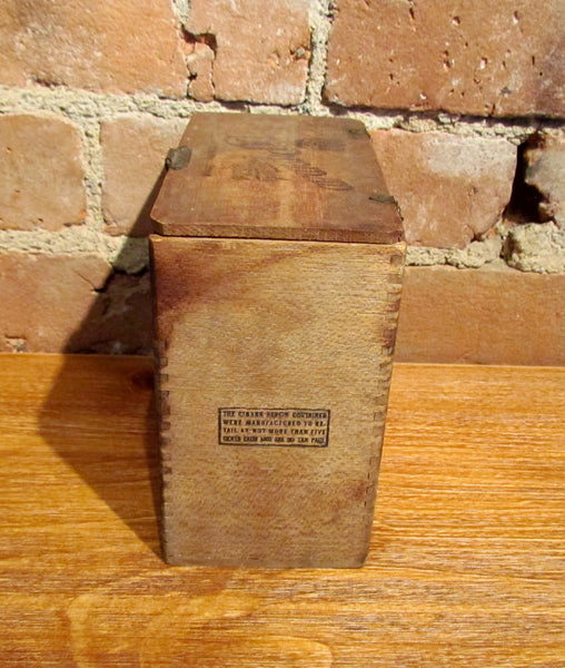 Antique La Puridad Cigar Box Rare Dovetail Wooden Advertising
