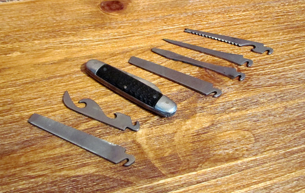 Rare Genuine Alligator Leather Men's Travel Tool Kit w/Pocket Knife