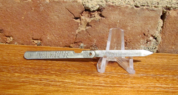 Rare Antique Hamilton Shoe Co Nail File Advertising Allentown, PA