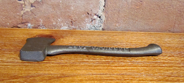 Barricks 1957 Figural Iron Axe Rare Berks County Grundsau Lodge Fersommling