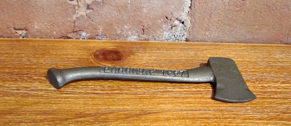 Barricks 1957 Figural Iron Axe Rare Berks County Grundsau Lodge Fersommling