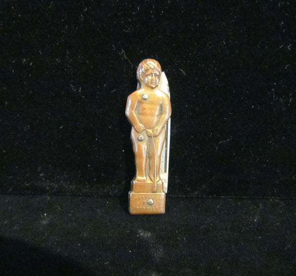Antique Manneken Pis Bruxelles Figural Pocket Knife Extremely Rare Solingen Germany