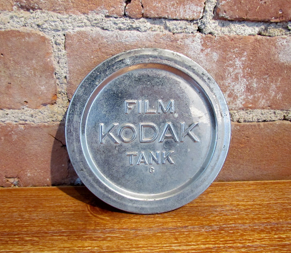 Antique Kodak Film Tank Developing Chrome Metal Canister Patient 1907