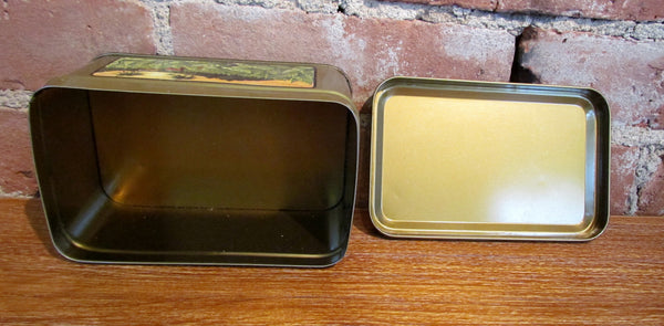 Dutch Masters Cigar Tin Tobacco Canister Vintage Advertising Metal Box
