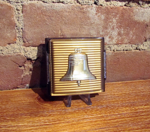Vintage 1940's Liberty Bell Paperweight B & B Remembrance Souvenir