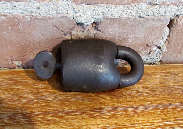 Antique Padlock With Key Rare Prison Style Lock