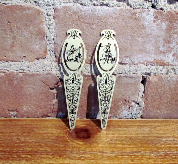 Antique Victorian Bookmarks Rare Collectible Pair