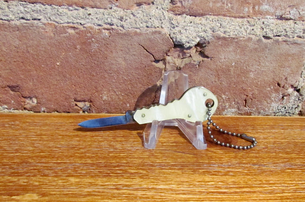 Vintage Key Shaped Pocket Knife Advertising B J Landgrebe Co.