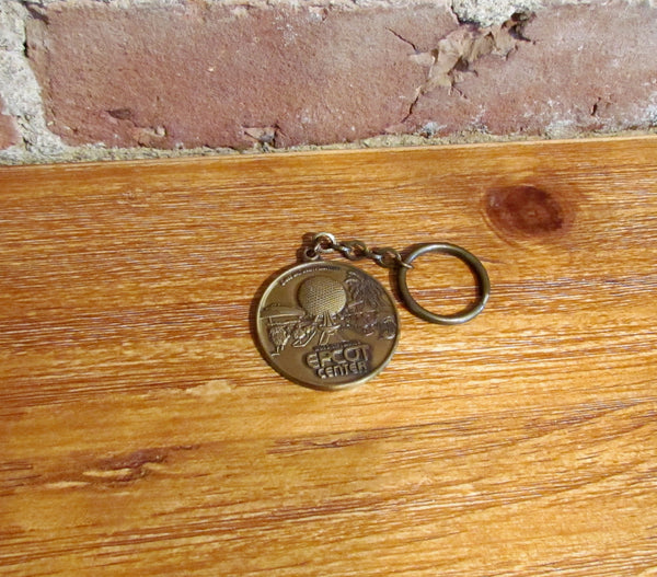 1982 Epcot Center Grand Opening Coin Keychain