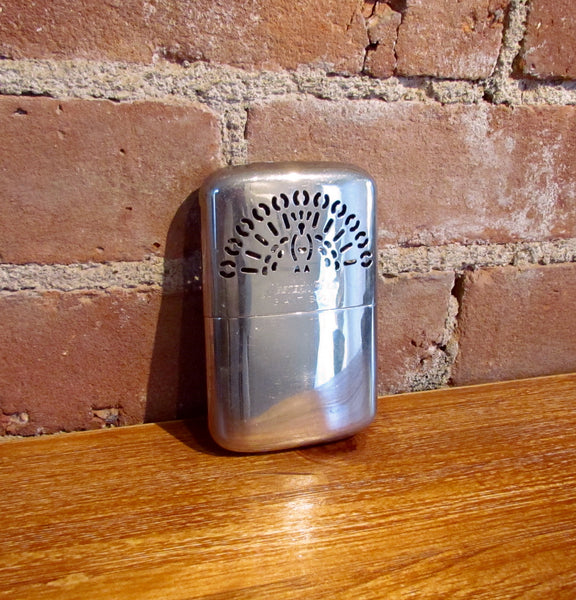 1950's Western Field Giant Size Chrome Handwarmer Peacock Design