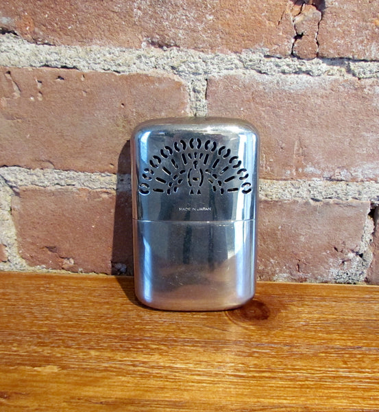 1950's Western Field Giant Size Chrome Handwarmer Peacock Design