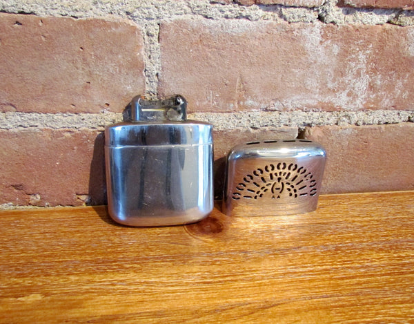 1950's Western Field Giant Size Chrome Handwarmer Peacock Design