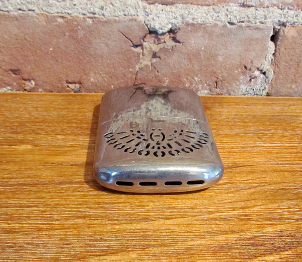 1950's Western Field Giant Size Chrome Handwarmer Peacock Design