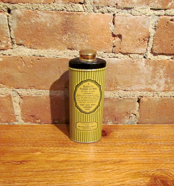 Antique Palmolive After Shaving Talcum Powder Tin Full