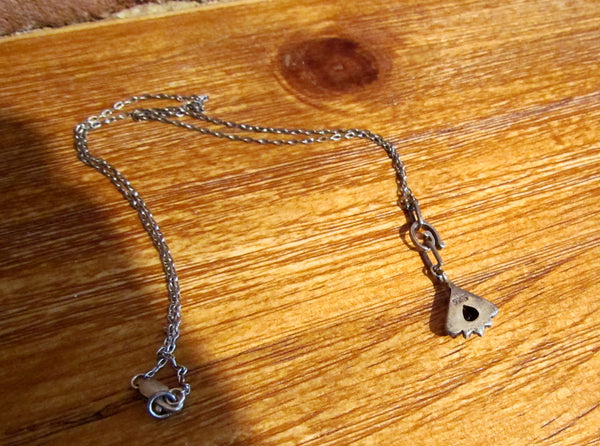 Sterling Silver Garnet Pendant Necklace Earring Set