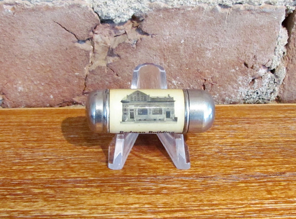 Antique Brown & Bigelow Match Safe Rodman Building Moorestown, NJ Advertising