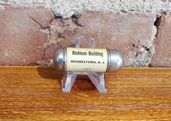Antique Brown & Bigelow Match Safe Rodman Building Moorestown, NJ Advertising