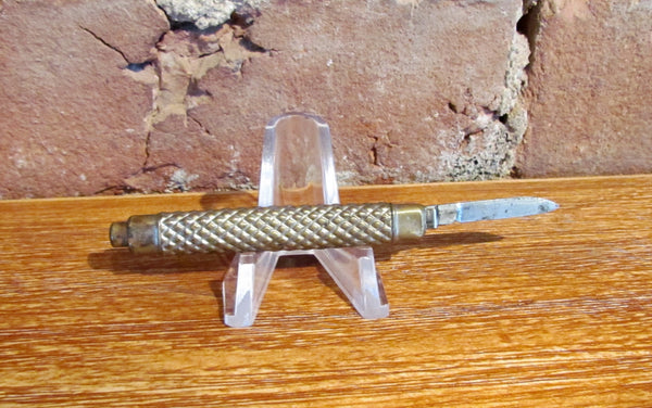 Rare Antique Glepen Co USA Pocket Knife Push Button Open/Close