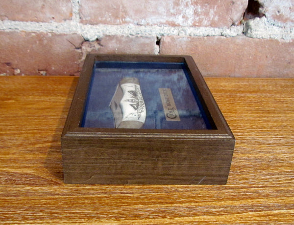 Case Moby Dick Pocket Knife Handcrafted Bone Scrimshawed