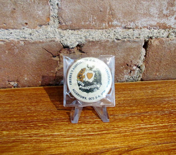 1930 Firemen's Association Allentown, PA Button Cover Rare