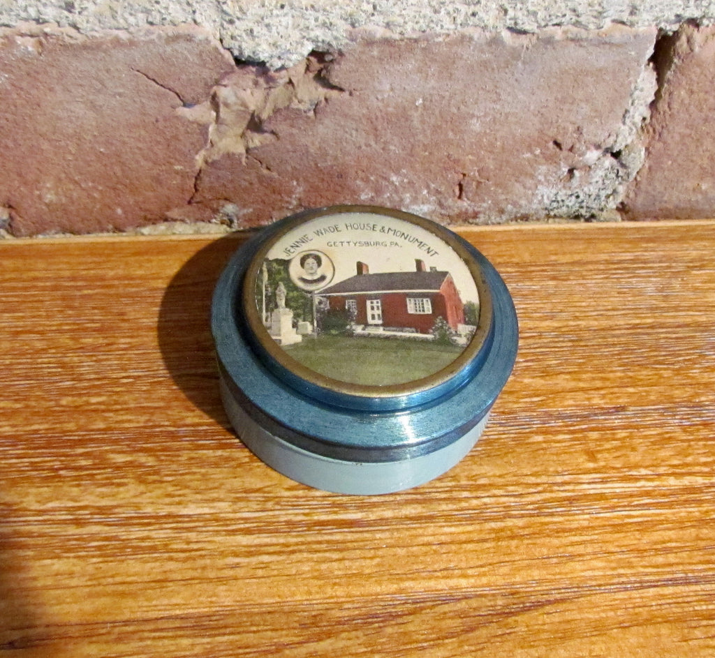 Antique Jennie Wade House Sewing Thread Tin Civil War Souvenir