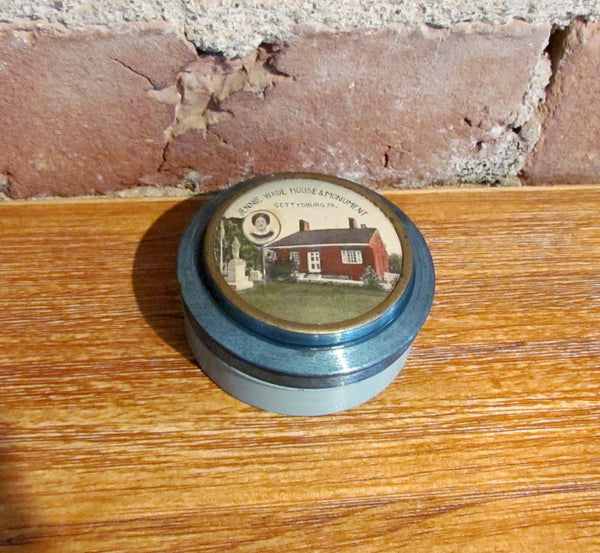 Antique Jennie Wade House Sewing Thread Tin Civil War Souvenir