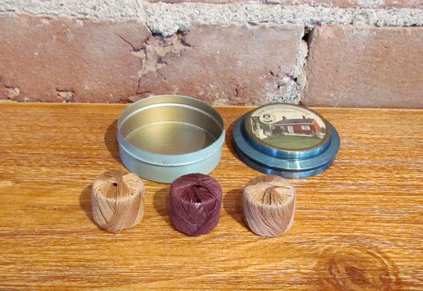 Antique Jennie Wade House Sewing Thread Tin Civil War Souvenir