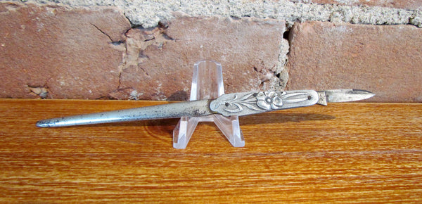 Art Nouveau D. Peres Solingen Germany Floral Letter Opener Pocket Knife Rare
