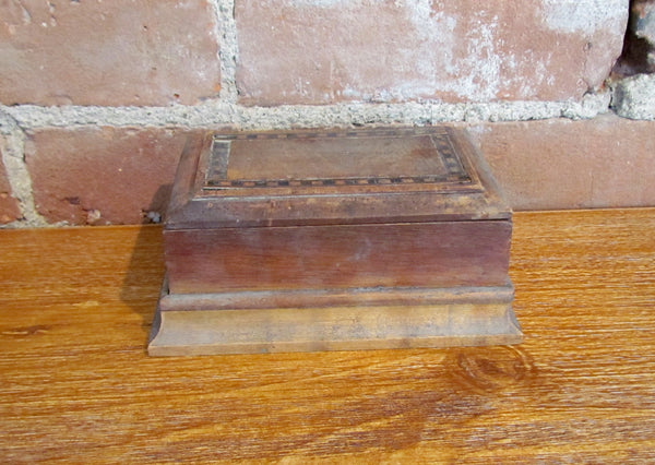 1920's Mission Style Wooden Cigarette Box Craftsman Rustic