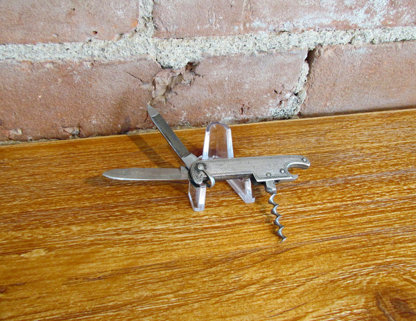 1900s L. F. & C. Pocket Knife Cork Screw Bottle Opener Fob