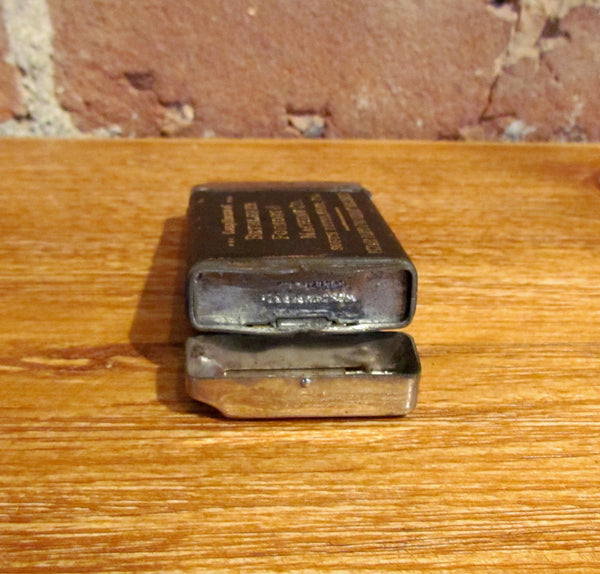 Antique Advertising Match Safe Cigar Cutter Bethlehem Foundry & Machine Co. Match Holder Match Box