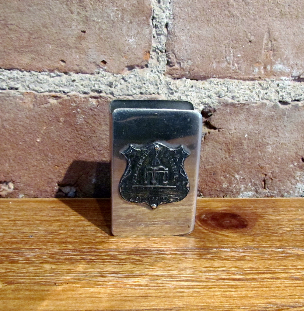 Vintage Gettysburg Memorial Matchbox Match Holder Pennsylvania Souvenir Match Safe Match Box Cover