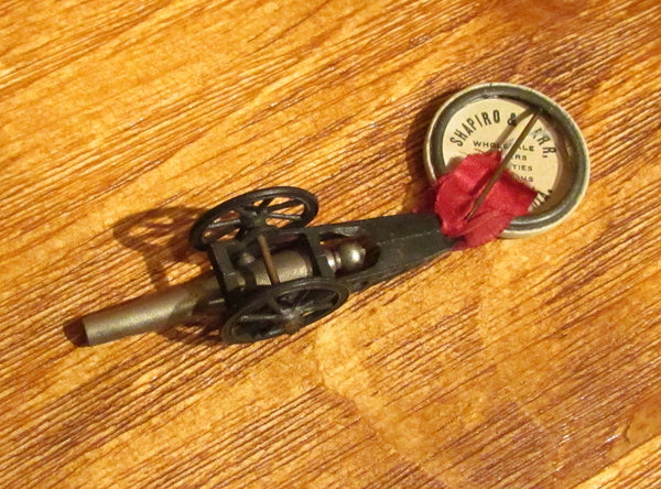 Rare 1913 50th Anniversary Gettysburg Pin Back Button With Cannon