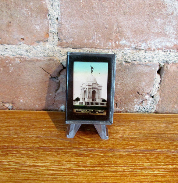 Gettysburg Matchbox Holder Pennsylvania State Memorial Souvenir Match Box Case