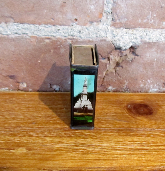 Gettysburg Matchbox Holder Pennsylvania State Memorial Souvenir Match Box Case