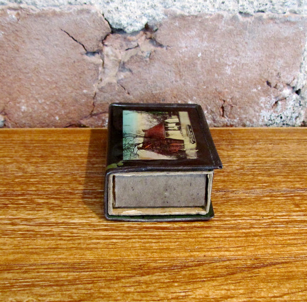 Gettysburg Matchbox Holder Pennsylvania State Memorial Souvenir Match Box Case