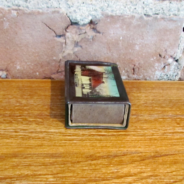 Gettysburg Matchbox Holder Pennsylvania State Memorial Souvenir Match Box Case