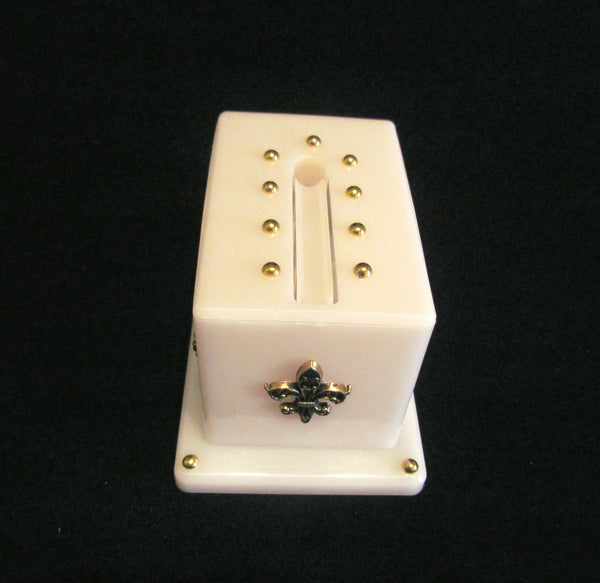 1950s Cigarette Dispenser Pick A Smoke Cigarette Box Fleur De Lis Unused In Original Box