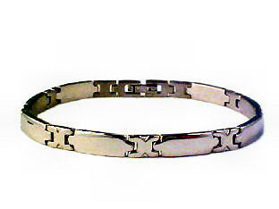 Stainless Steel Link Bracelet Mens Or Ladies Unisex Unused